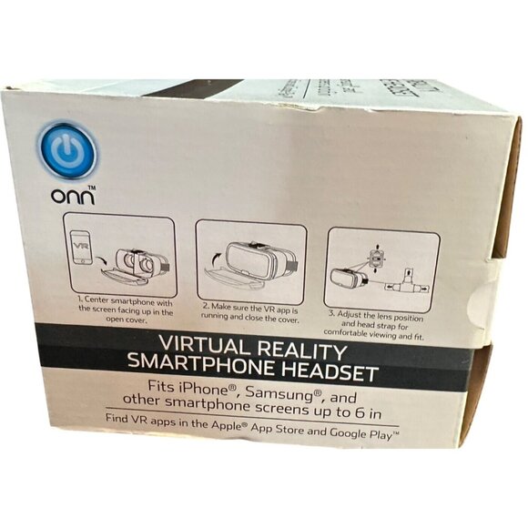 ONN Brand Blue Virtual Reality Smartphone Headset (NEW-BOXED) - Picture 8 of 10